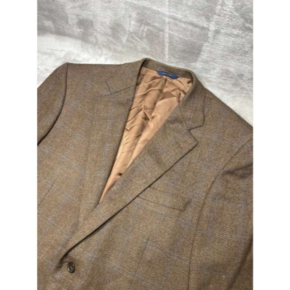 Brooks Brothers 1818 Madison Wool Blazer Men's Size 42R Brown Herringbone